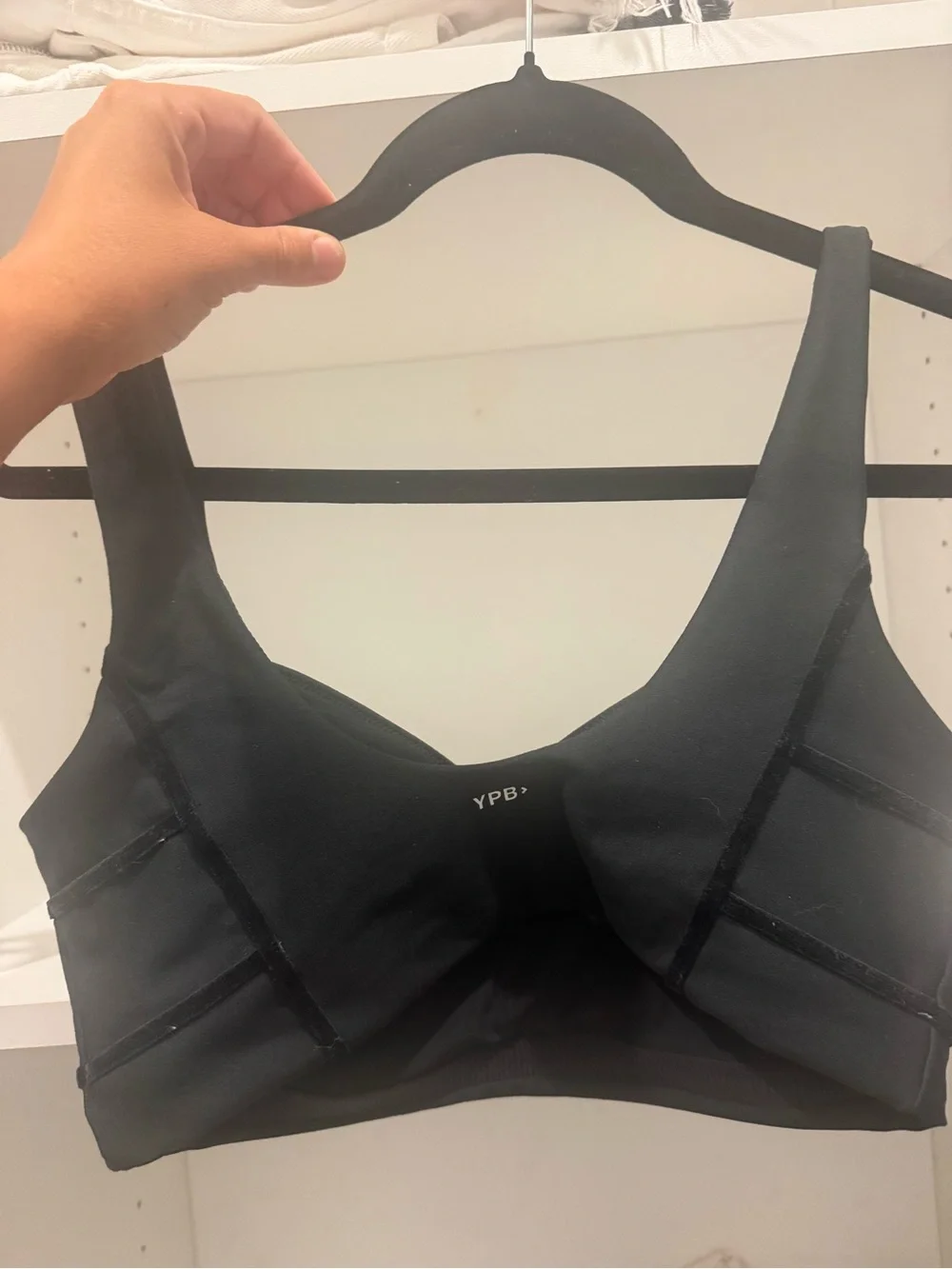 Abercrombie & Fitch Black Seamless Support Sports Bra